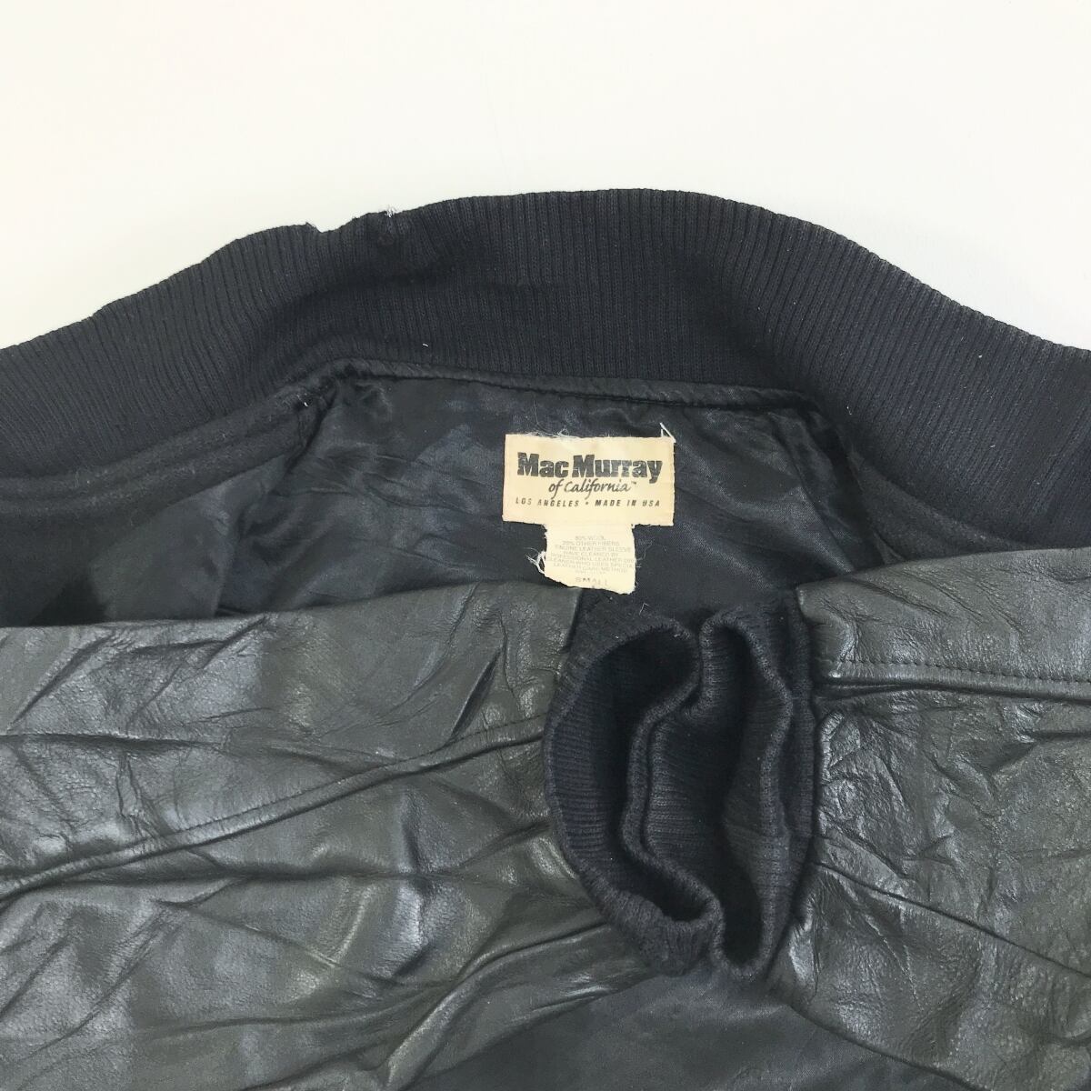 MAC MURRAY 90年代 USA製 袖革スタジャン ベースボール ジャケット