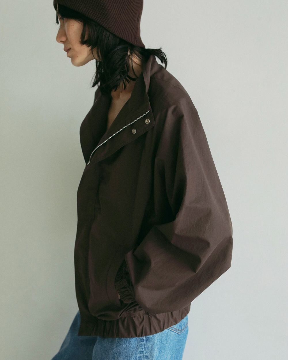 anuke Standcollar Zip Blouson アンヌーク 38 ▪︎new item◾︎ anuke Standcollar Zip Blouson ¥14,850-(tax in