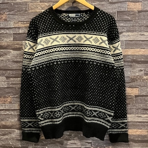 RALPH LAUREN SNOW PATTERN WOOL SWEATER