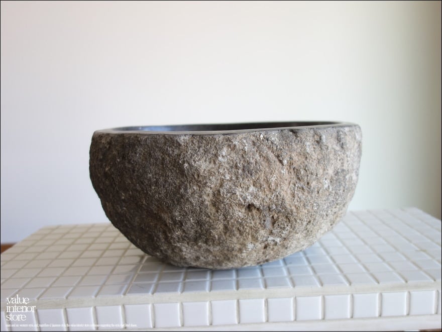 手洗鉢 自然石 洗面ボウルS-E32 洗面器 手洗いボウル 天然石 ウォッシュボウル 洗面資材 お手洗い用 W31 x D31.5 x H15cm idawash