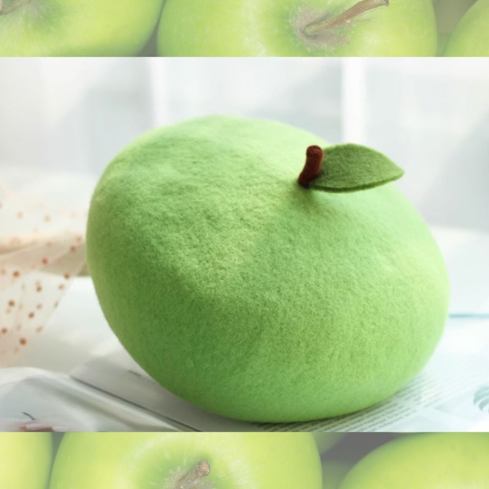 グリーンアップルベレー帽 E00367【大人用&キッズ】 | EMMA GRAND