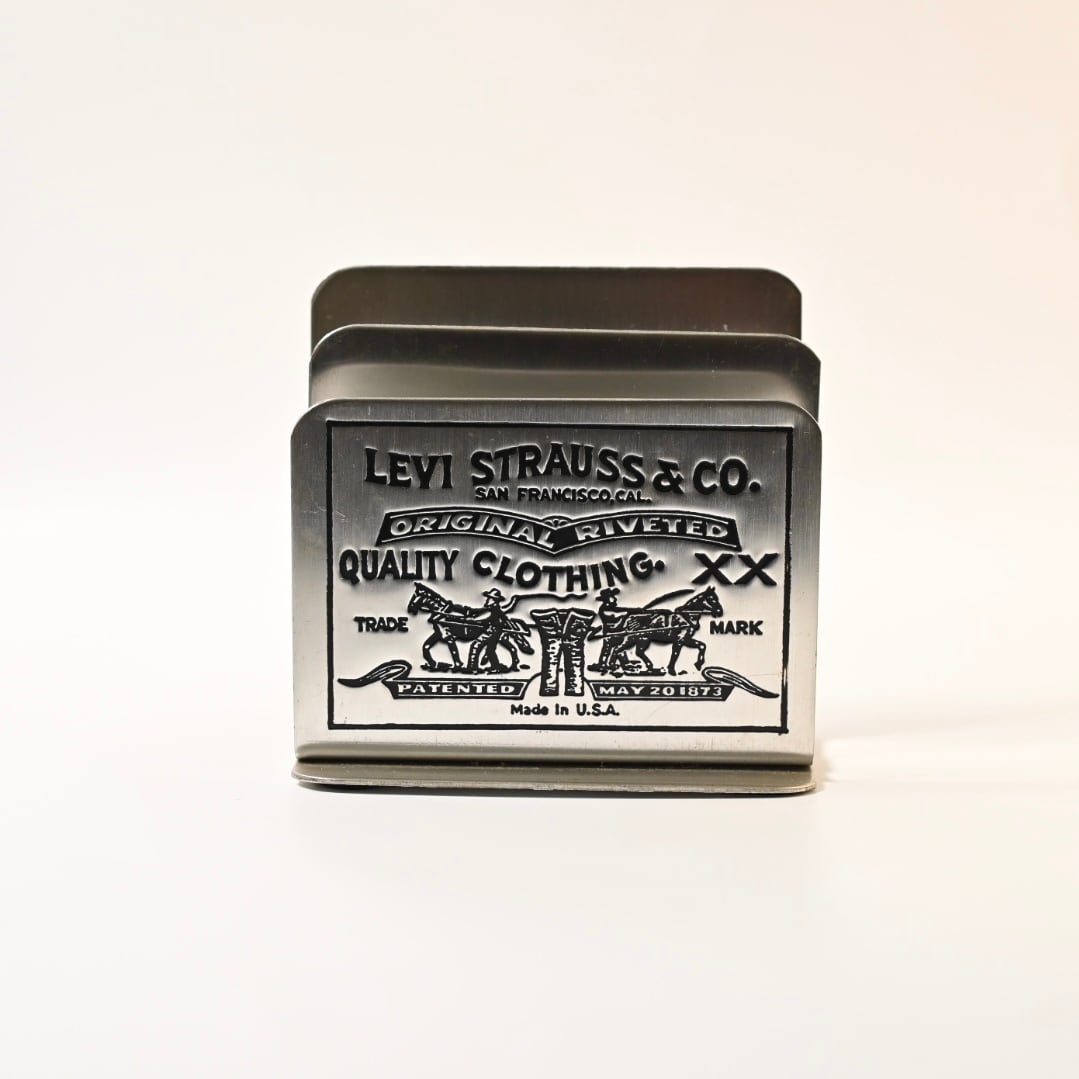 希少 70s リーバイス ナプキンホルダー 70's Vintage Levi Strauss Napkin Holder | Button Works Store