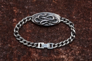 snake plate bracelet silver  (S.M.L.XL)