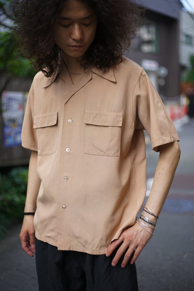SPORT CLAD] Vintage S / S Open Collar Shirts [1940s] Vintage Open