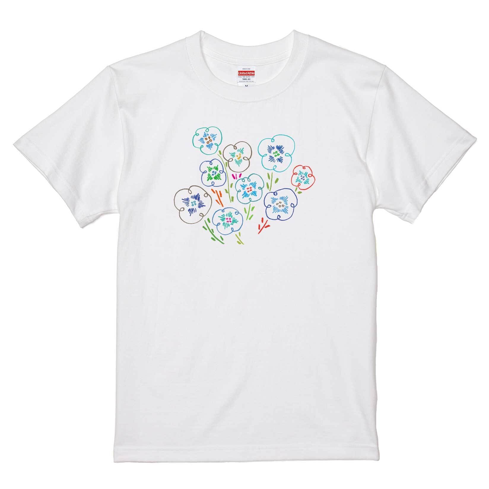 kurukuru Flower / Tシャツ / PEPOTARO /  -WHITE / NATURAL-