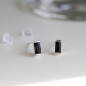 10/25(日)新作発売*【ミニサイズ】silver925 black cubic pierce