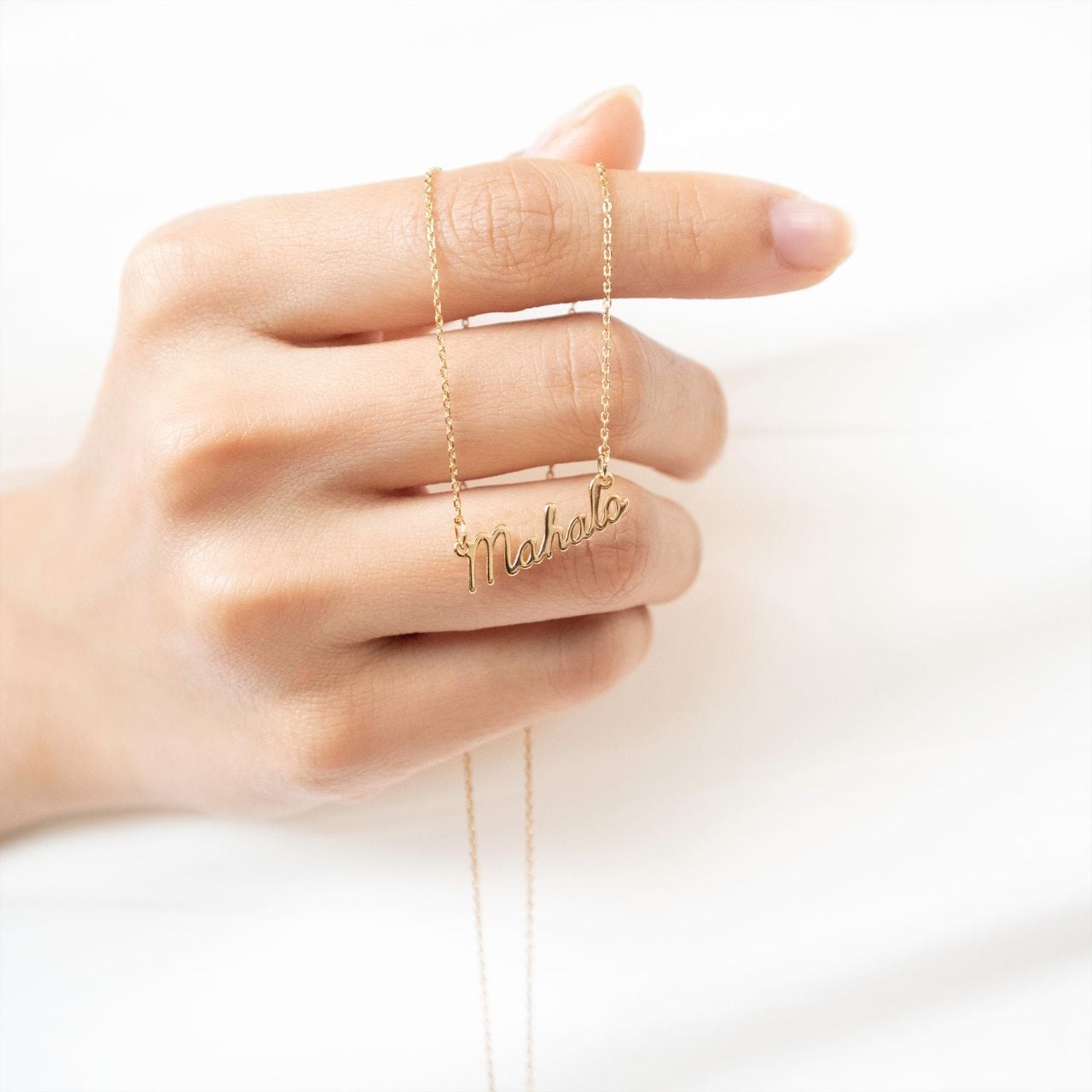 ハワイ語 ネックレス Mahalo マハロ 14K GP | Pay ID