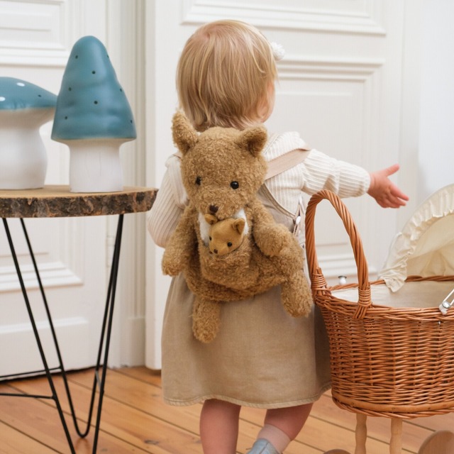 Egmont Toys カンガルーの親子 バックパック ぬいぐるみ リュック Kangaroo plush backpack EGM150416 エグモントトイズ