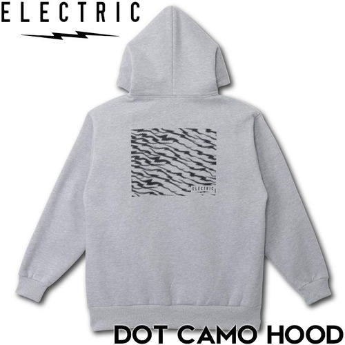 ELECTRIC エレクトリック DOT CAMO HOOD プルオーバーパーカー フーディ E25FU06 GREY 日本代理店正規品