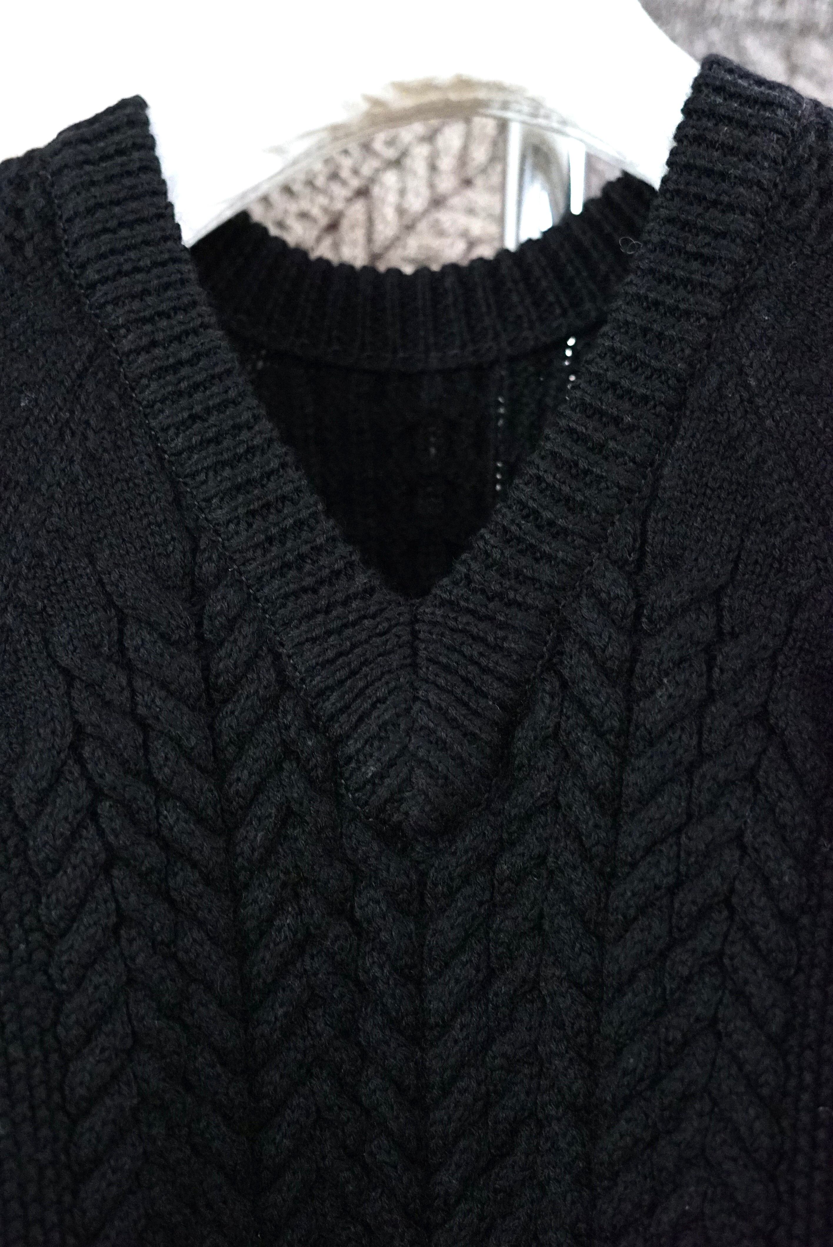 ニット/セーター Mediam Sharp shape Wool pullover Mediam ミディアム 21AW / Sharp shape Wool pullover – CASTELO