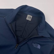 THE NORTH FACE ノースフェイス ハーフジップ ハイネック 長袖シャツ M/ネイビー レディース