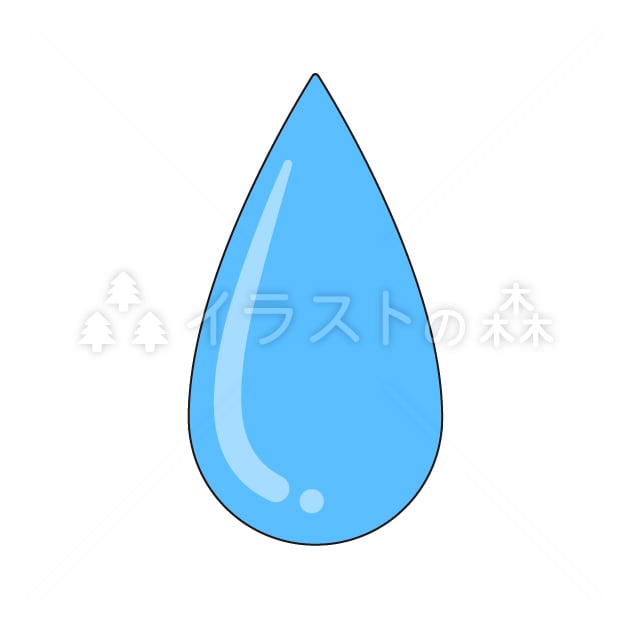 水滴のイラスト | いらもり（有料EPSデータ）