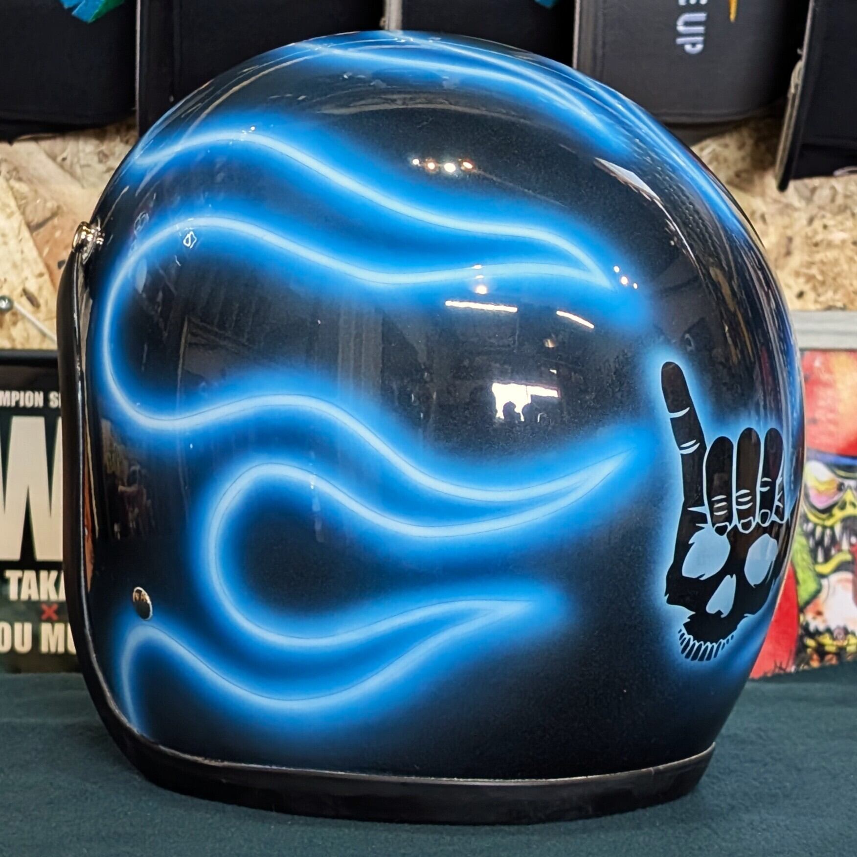 一点限り【Air brush paint helmet⑥】OCEAN BEETLE LAC Mサイズ