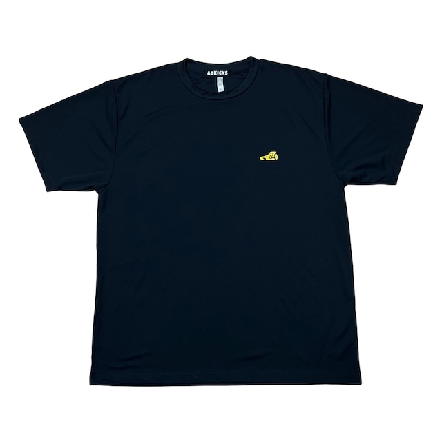 Logo Sports T-shirt / black×yellow
