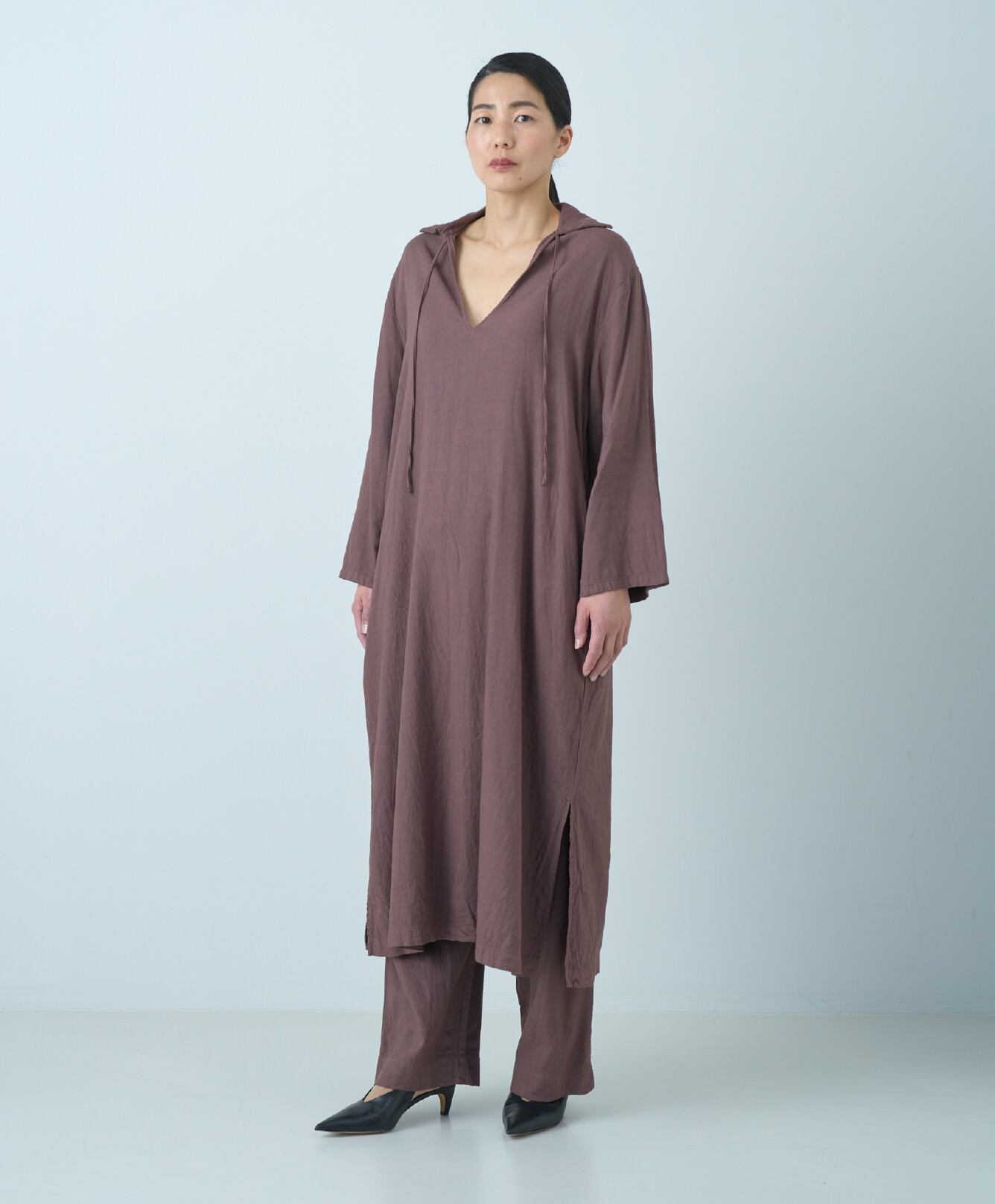 No.16 Kaftan Dress / Brown