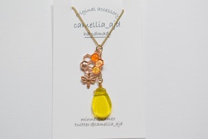 camellia-ajd　とろーりはちみつのネックレス