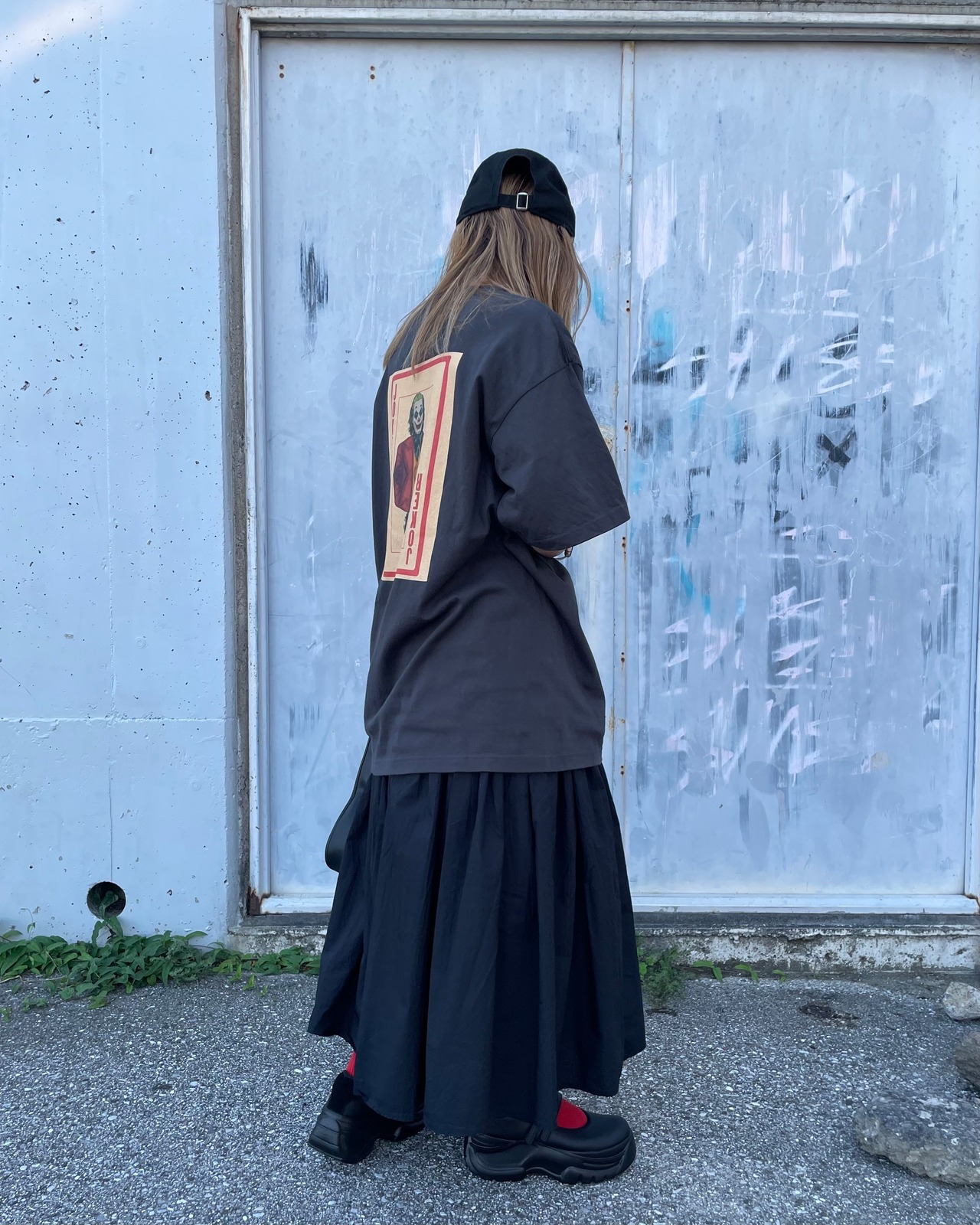 【calm original】vintage like jorker tee <sumikuro>