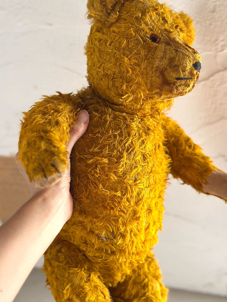 イエローベア 黄金色 クマのぬいぐるみ | Brocante de La