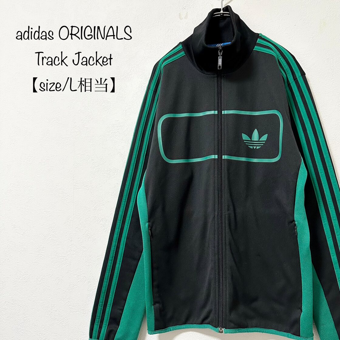 美品☆adidas/アディダス☆ジャージ☆トラックジャケット☆ブラック 