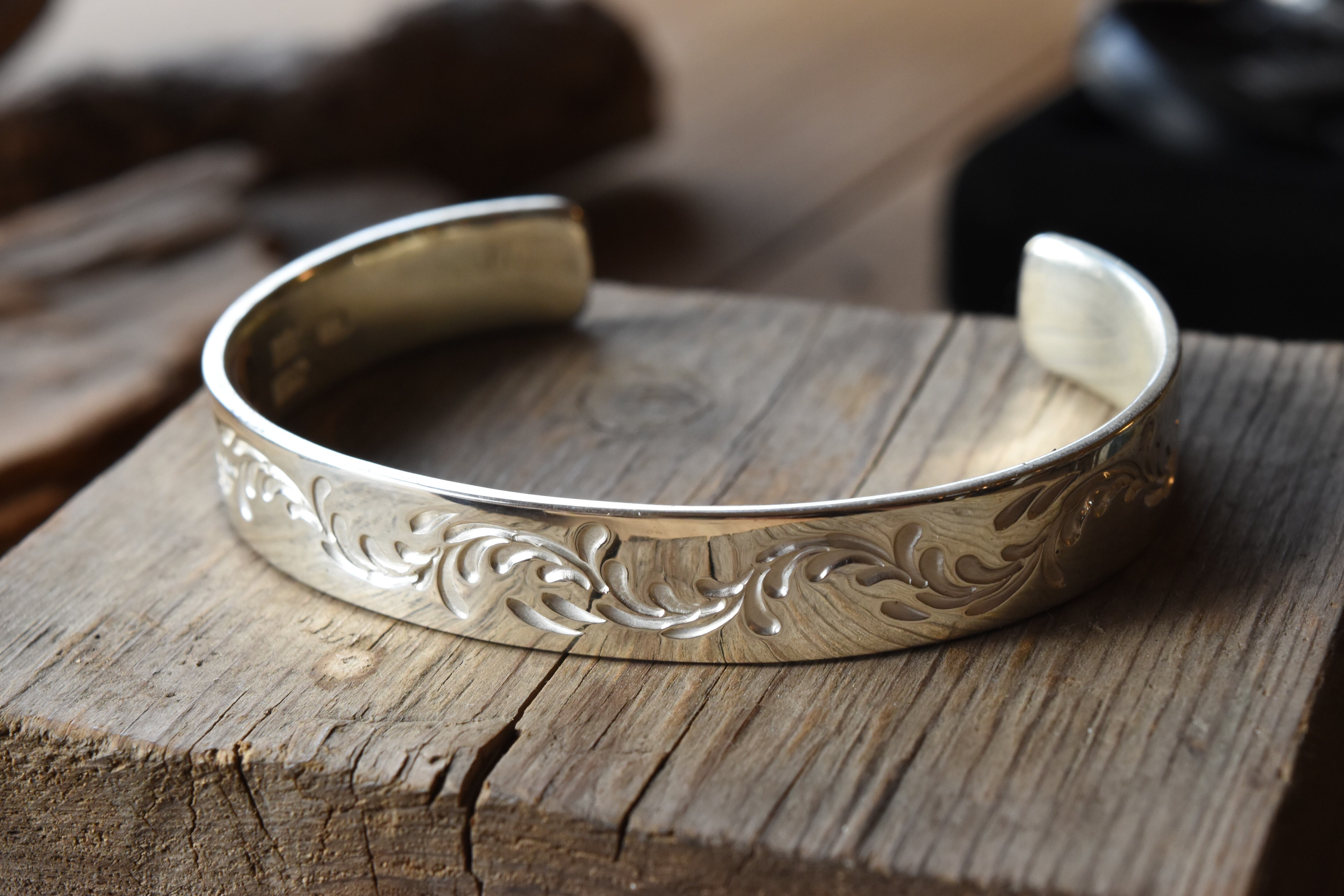10mm】唐草バングル | FARWEST silver smith