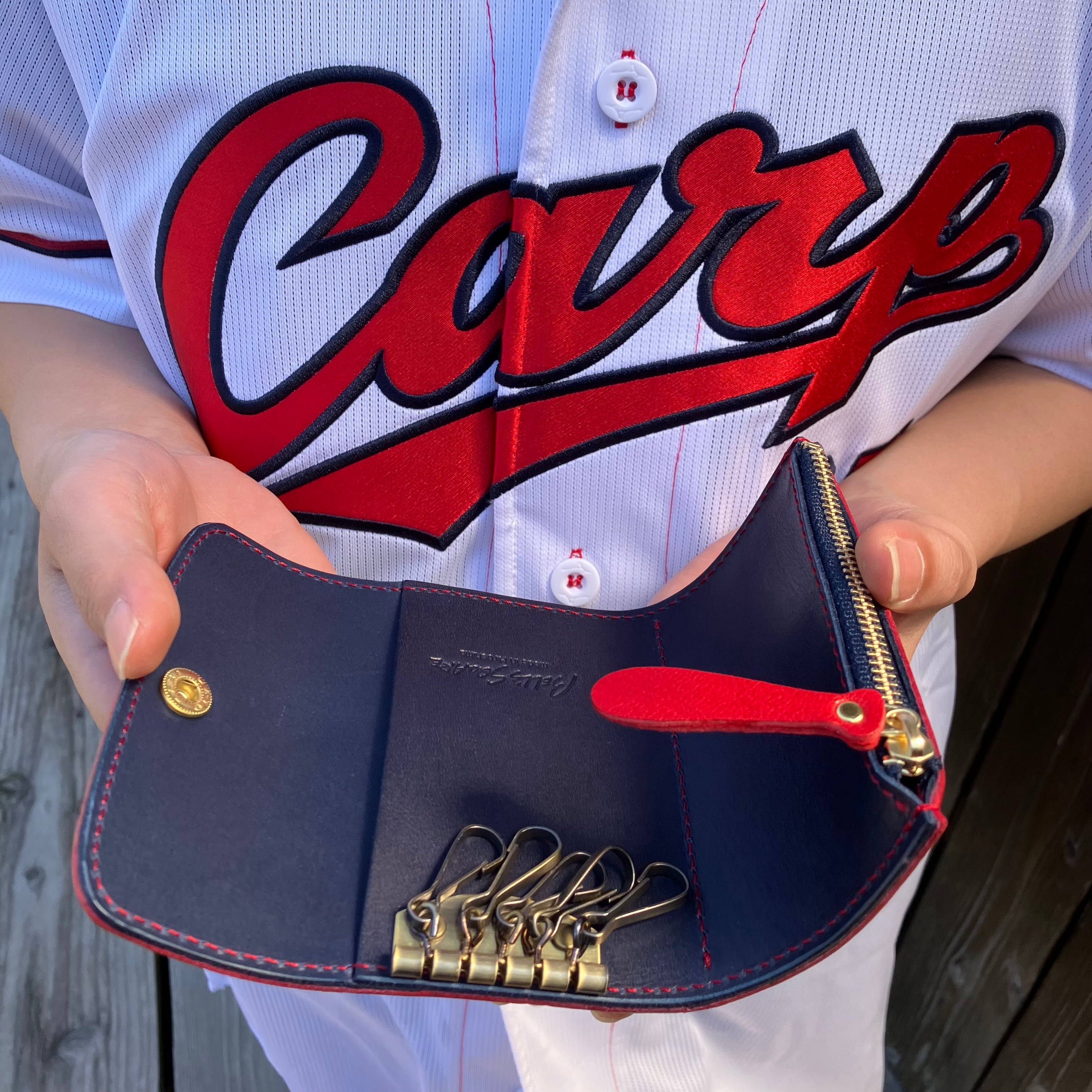 広島東洋カープ×広島ジビエレザー】鹿革使用｜カープ坊やの5連キー