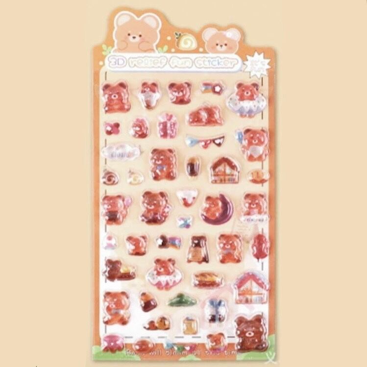 アニマルドロップシール くま×パーティ | rocca rocco