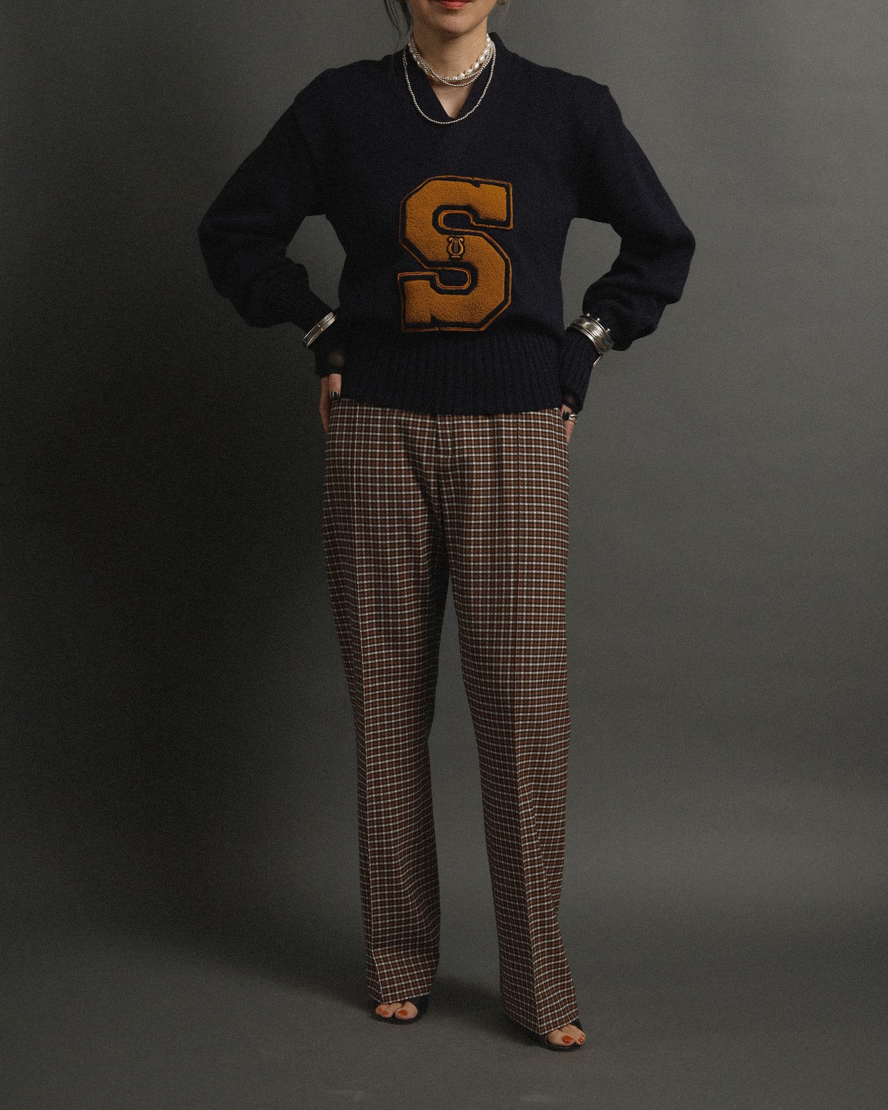 Chloe / Plaid Slacks