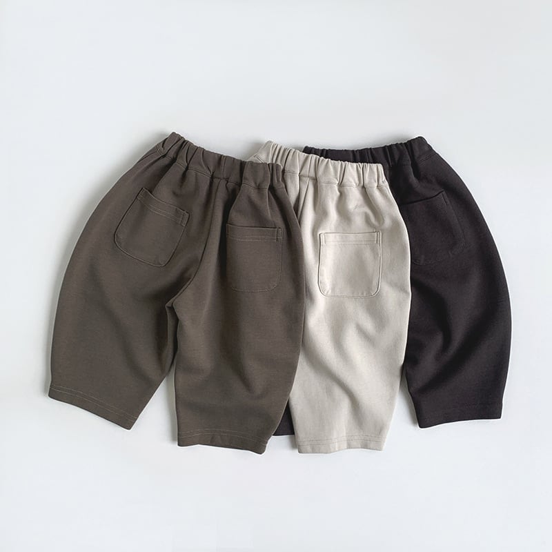 【BABY&KID】2025新作 カジュアル無地パンツ