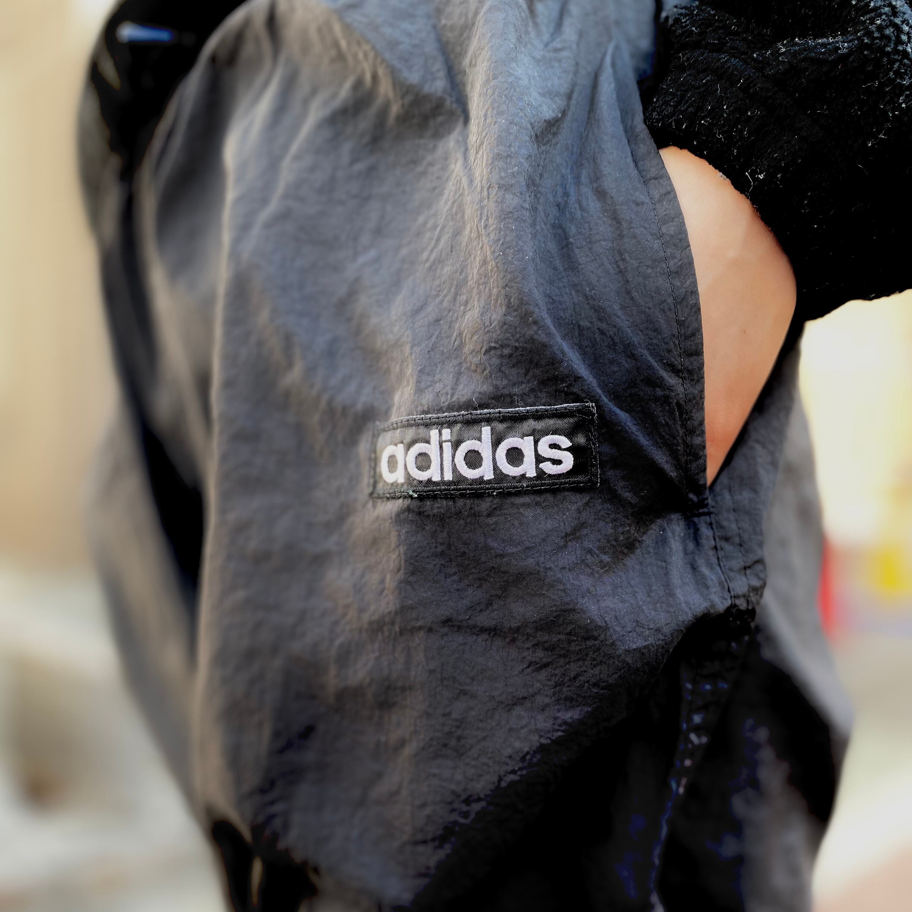 size : XL 【 adidas 】アディダス ナイロンパンツ トラックパンツ 黒