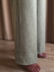 olive green rétro wool set up-5088-12