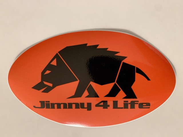 JIMNY4LIFEイノシシステッカー