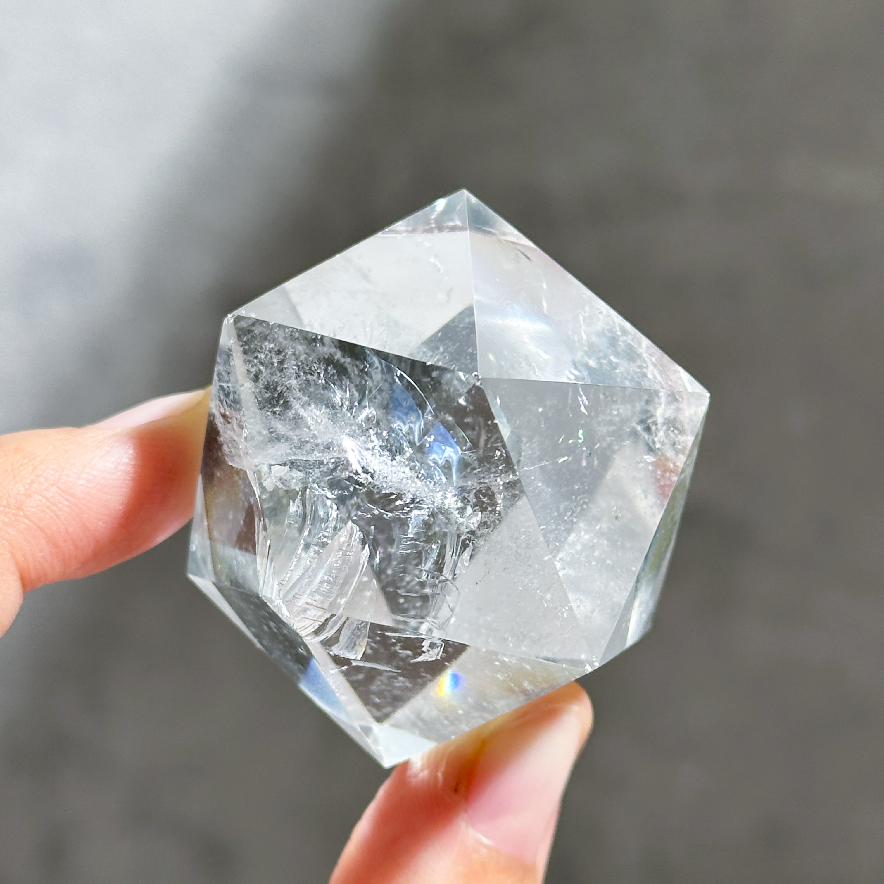 ミナスジェライス産クリアクォーツ 正二十面体75◇ Clear Quartz