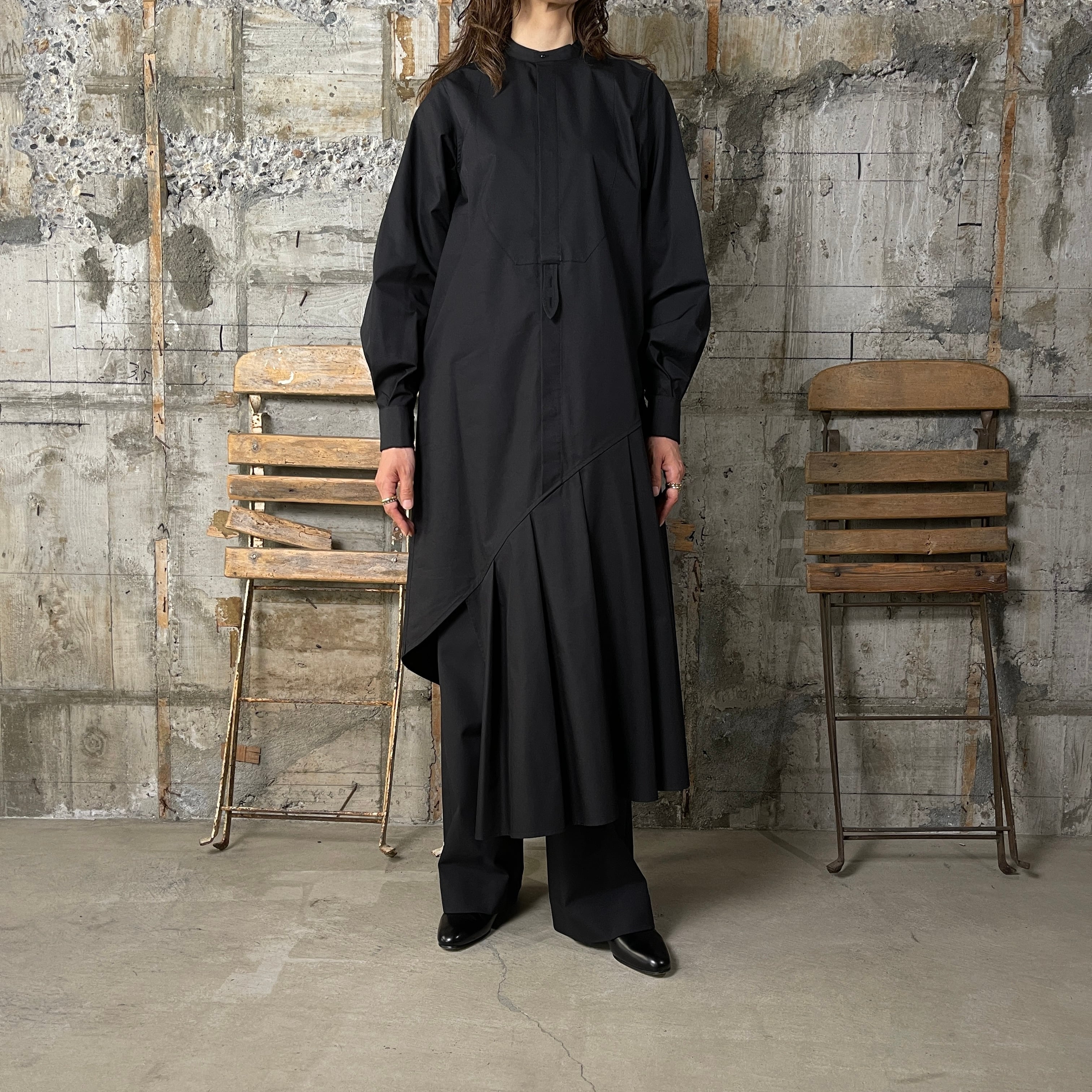 HYKE【ハイク】T/C BOSOM SHIRT DRESS (16188) | glamour online powered by BASE