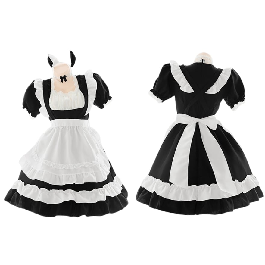 ゴスロリ通販 With U ゴシック ロリィタ メイド服 ワンピ エプロン