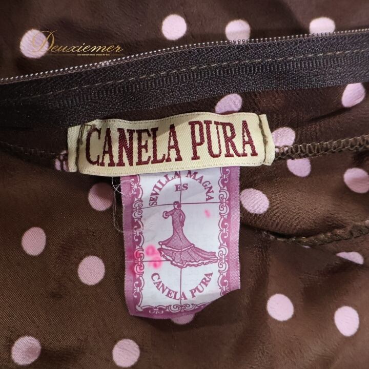 フラメンコ 衣装 ファルダ スカート CANELA PURA ボランテ フリル 水玉