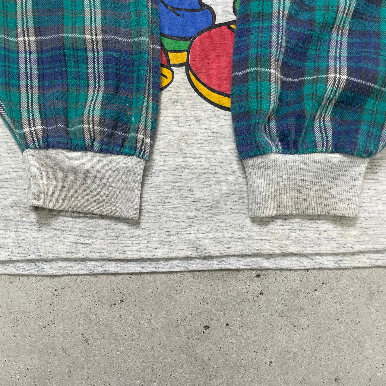 DISNEY MICKEY MOUSE GOOFY ディズニーキャラクタープリントTシャツ 袖 