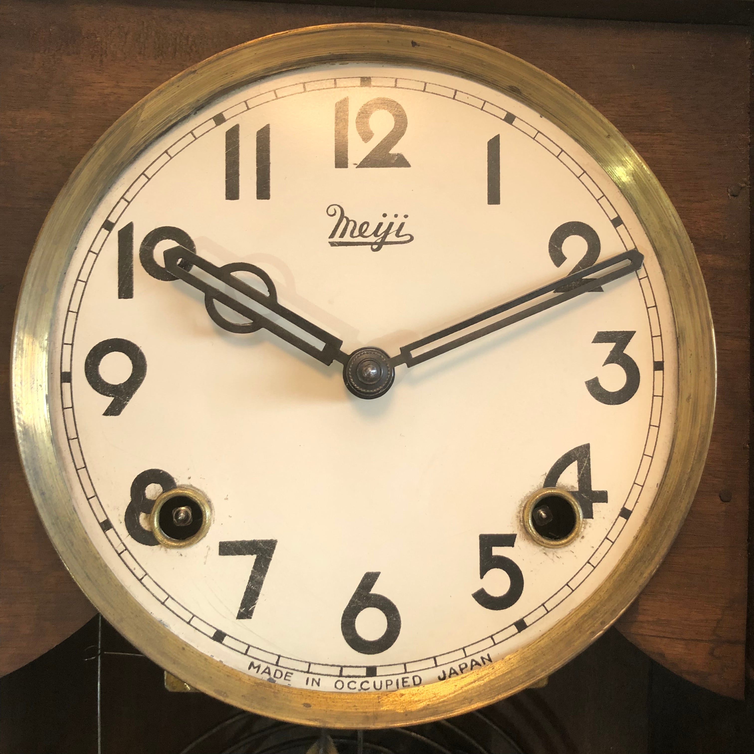 Meiji Clock 明治時計 ボンボン時計 掛け時計 MADE IN OCCUPIED JAPAN