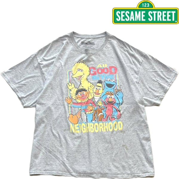 1点物◇セサミストリートSESAMI StグレープリントTシャツ古着メンズ