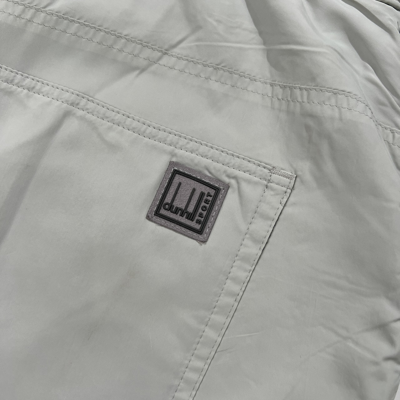 dunhill SPORT ダンヒル スポーツ ウインドブレーカー 中綿 ナイロン パンツ ボトムス サイズ LL /メンズ/ゴルフ/ライトグレー系