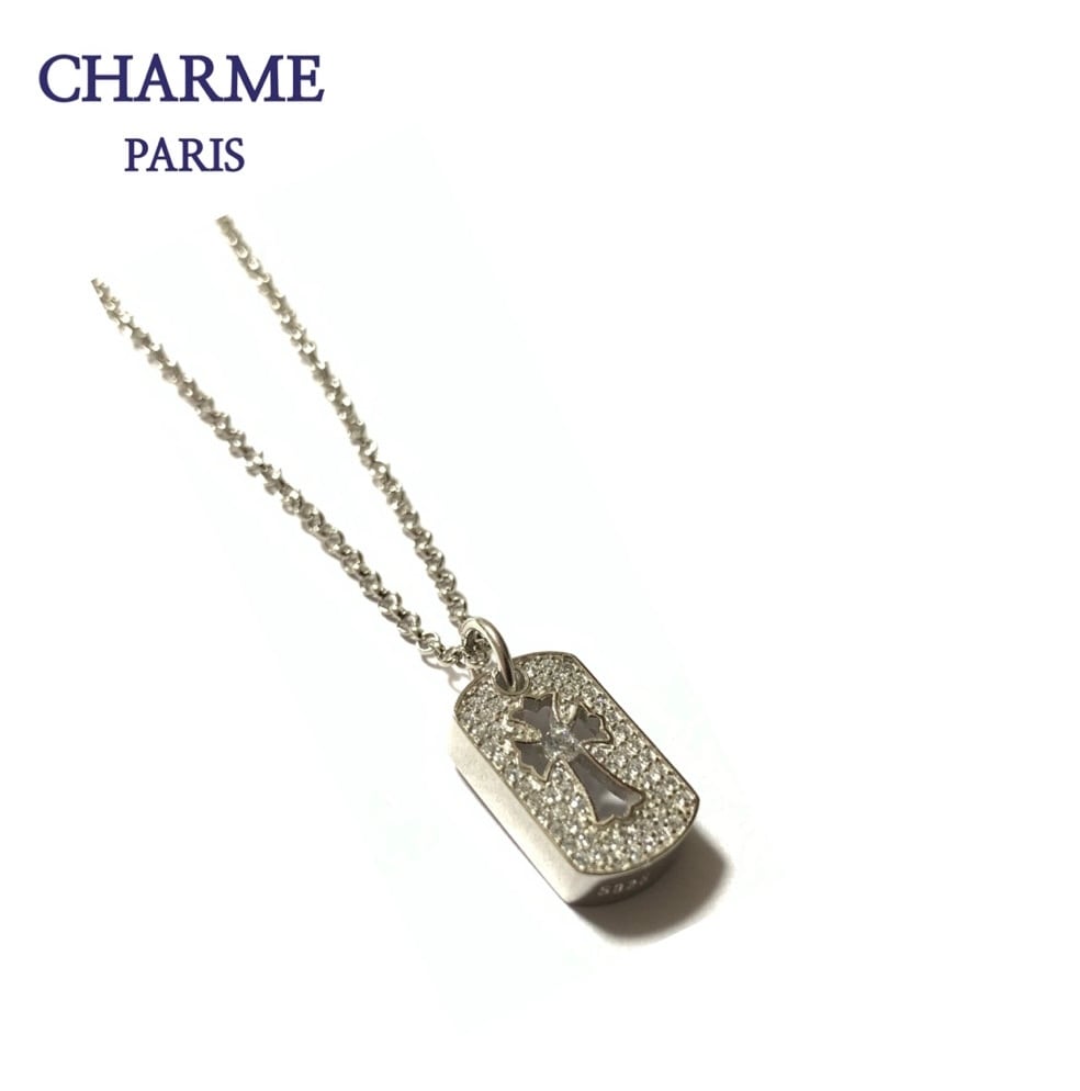 white gold cz diamond cross pendant