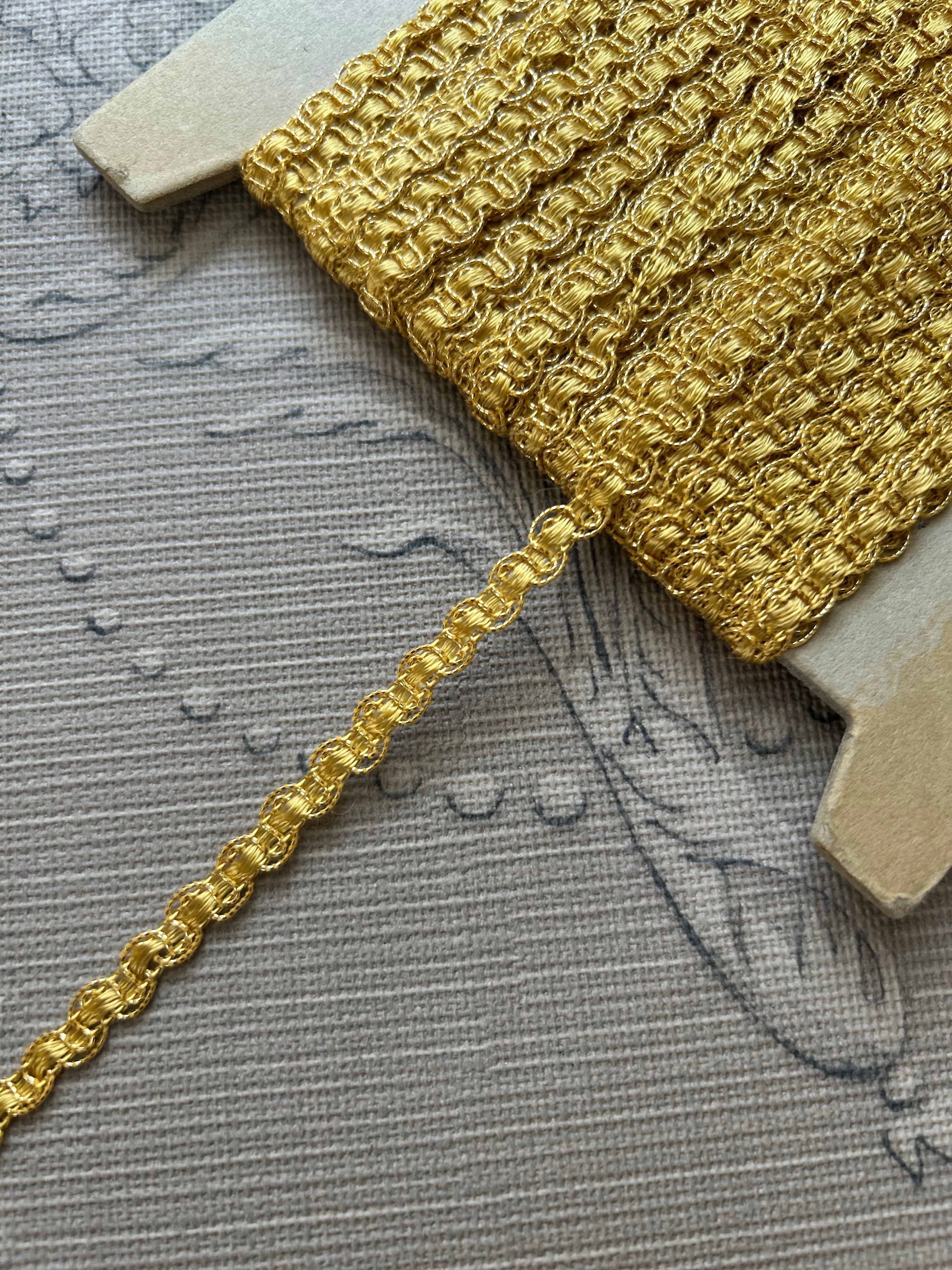 フランスVintage ブレード 極細 ゴールド 6mm カルトナージュ デコレーション材