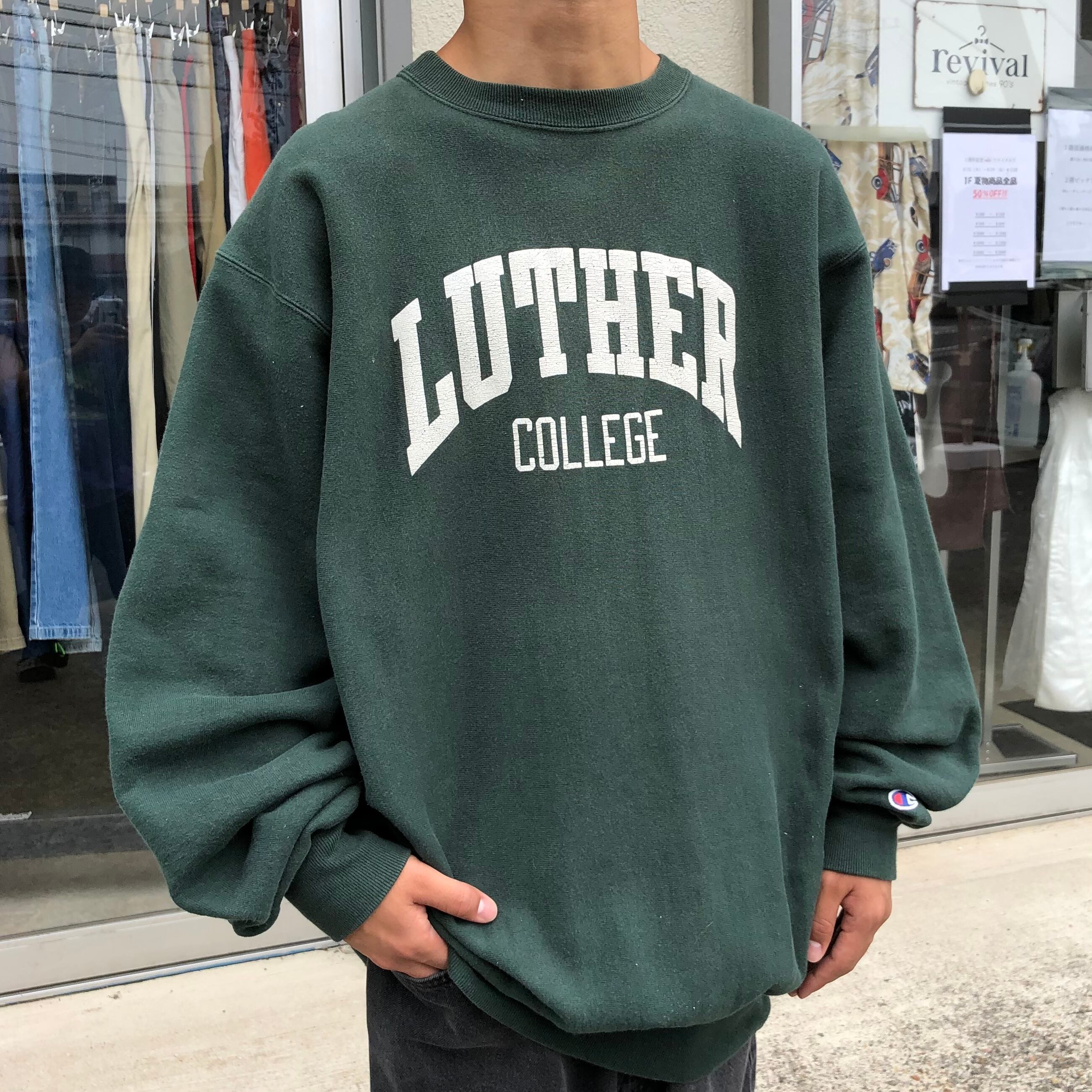 champion♪リバースウィーブIowaロゴ Lサイズヴィンテージ USA購入