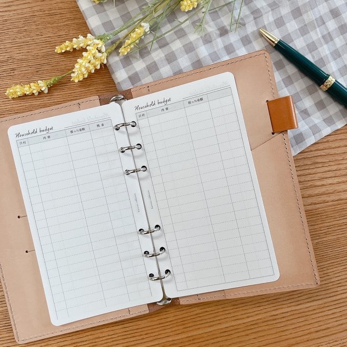 バイブルサイズ/家計簿収支リフィル