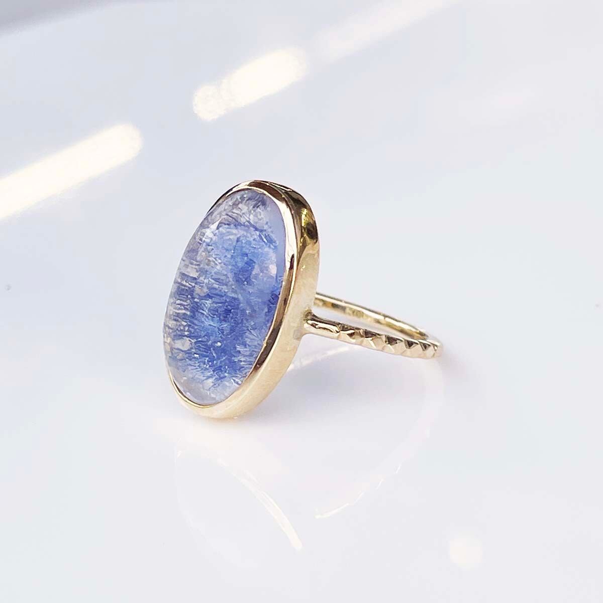 One n' Only / Dumortierite in Quartz Ring（CR051-DR）