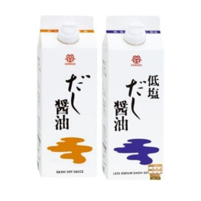 鎌田醤油 だし醤油 低塩だし醤油 500ml 2種 詰め合わせ