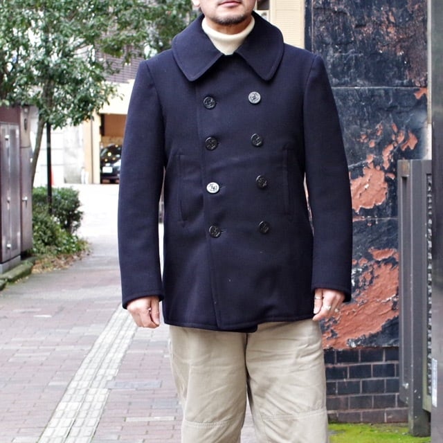 80s ヴィンテージ  US NAVY OVER COAT アメリカ軍 pコート