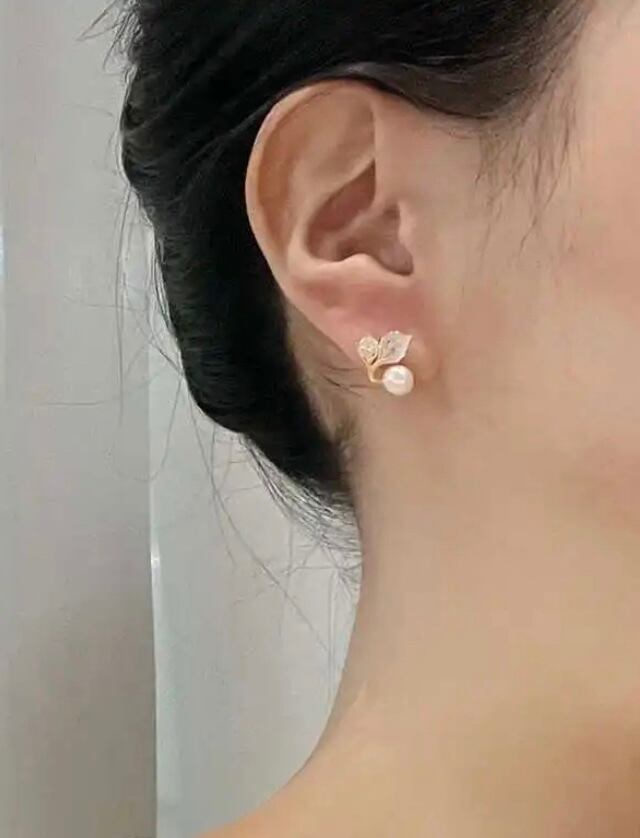 727.【10ペア】淡ピンク フラワー パール ハンドメイド ピアス イヤリング 727.【10ペア】淡ピンク フラワー パール ハンドメイド ピアス