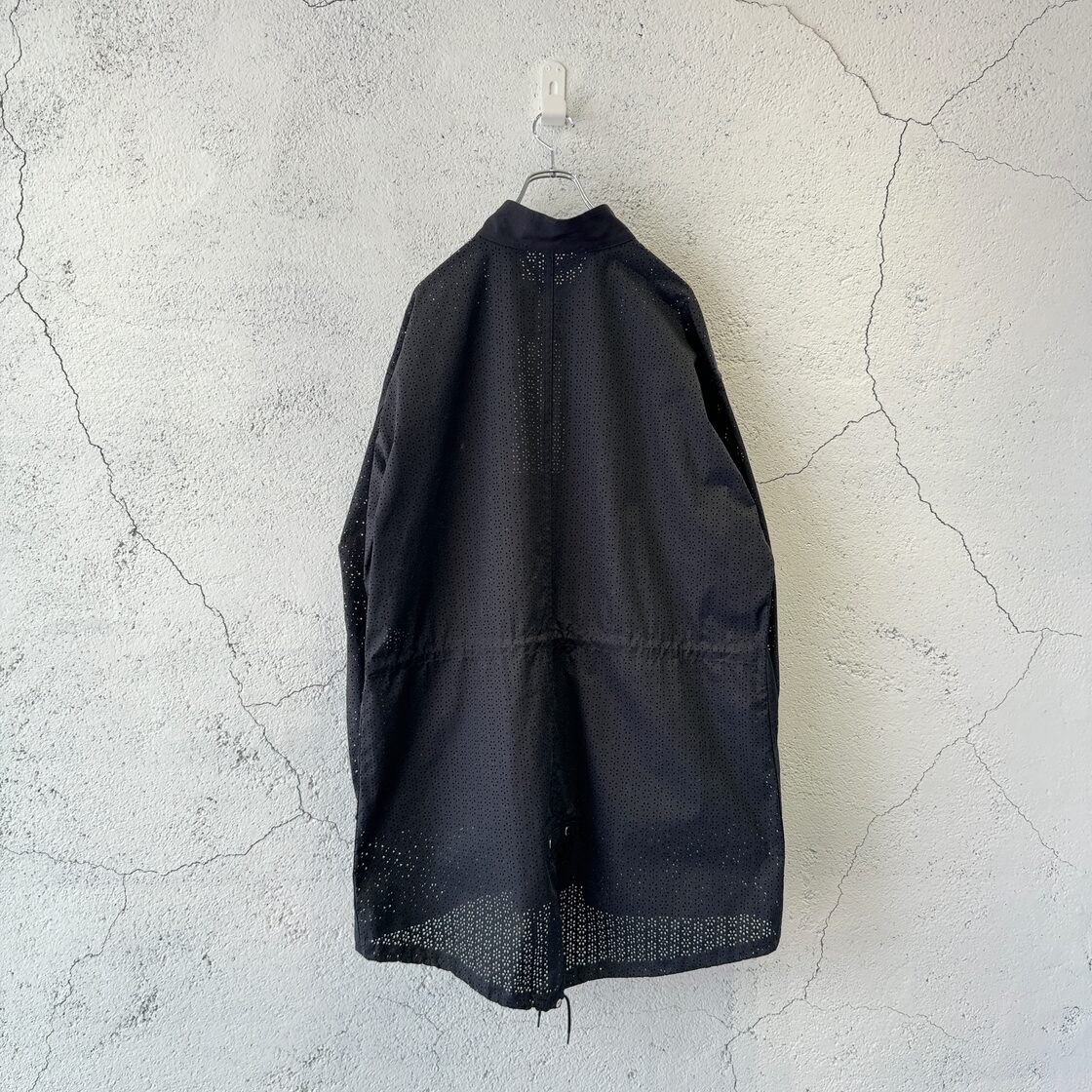 71 MICHAEL / FLOWER LASER CUT ARMY COAT / BLACK | Pay ID