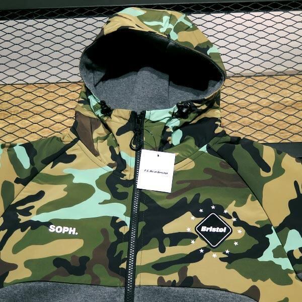 BAPE x F.C.R.B. VENTILATION HOODIE 黒 L