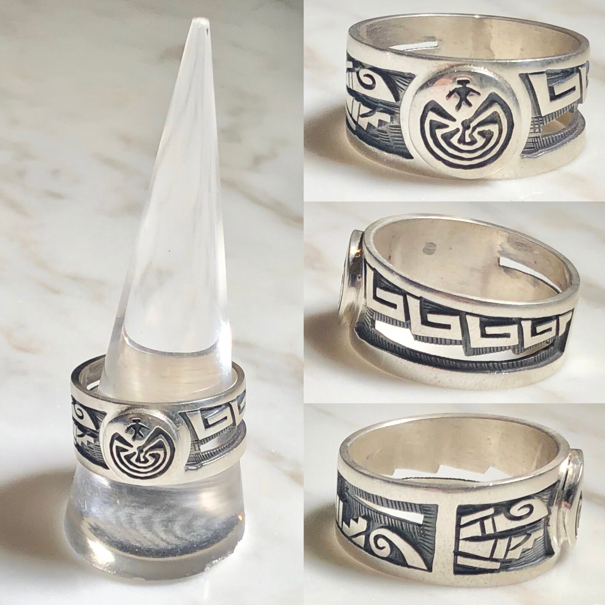 LUCION KOINVA overlay silver ring 